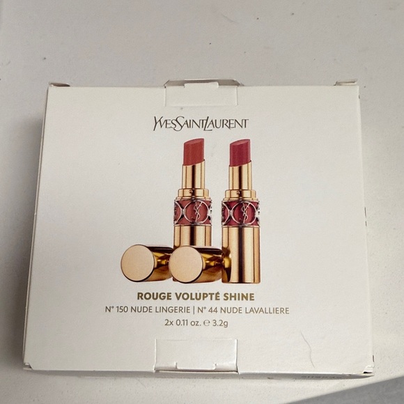Yves Saint Laurent White Box with Gold Design lipstick duo - Picture 3 of 4